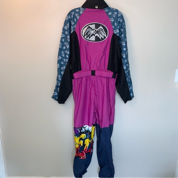 Vintage Bailo Spider Patterned Ski Suit 50 - Picture 2 of 15